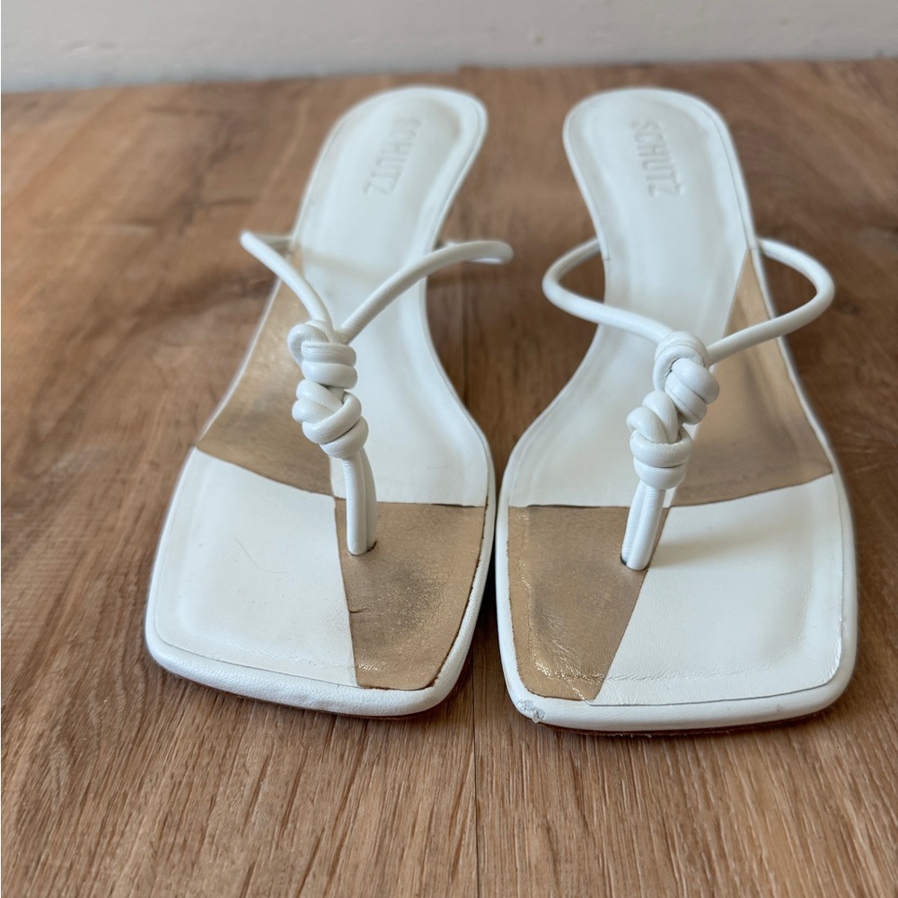 Shutz Poppy Heeled Sandal White - Picture 7 of 9